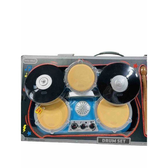 Little Tikes My Real Jam Drum Set With Bluetooth Toy Drums With Drumsticks And C - Picture 7 of 7